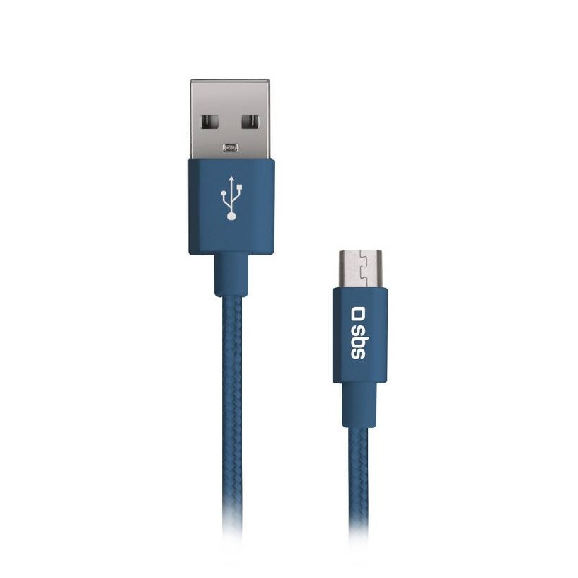 Image of SBS Mobile - (1m) USB auf Micro USB A Ladekabel Datenkabel Vitaminas (TEVITMICB) - Blau bei Apfelkiste.ch