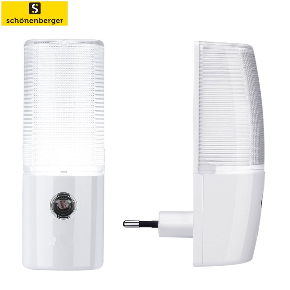 LED Nachtlicht Stecker mit automatischem Tag / Nacht Sensor (78.12046) - Weiss