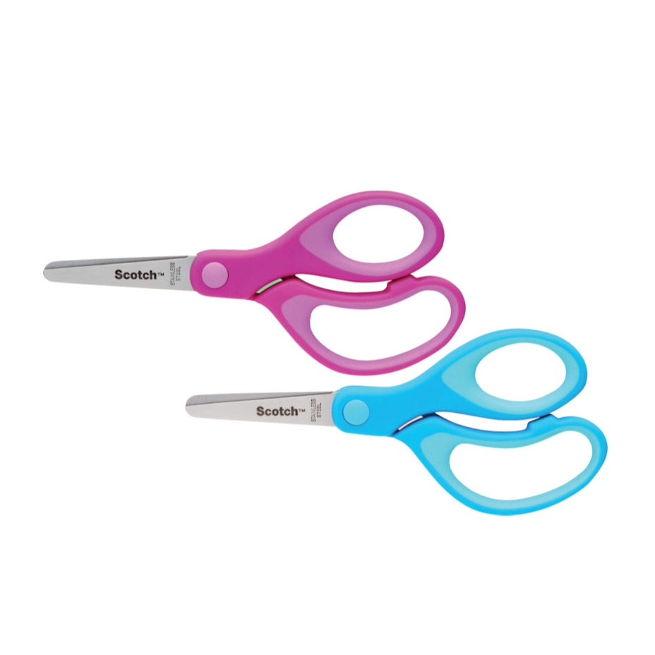 Image of Scotch - (2er Set) Edelstahl Kinder Schere für Rechts- und Linkshänder (1442B) - Rosa / Blau bei Apfelkiste.ch