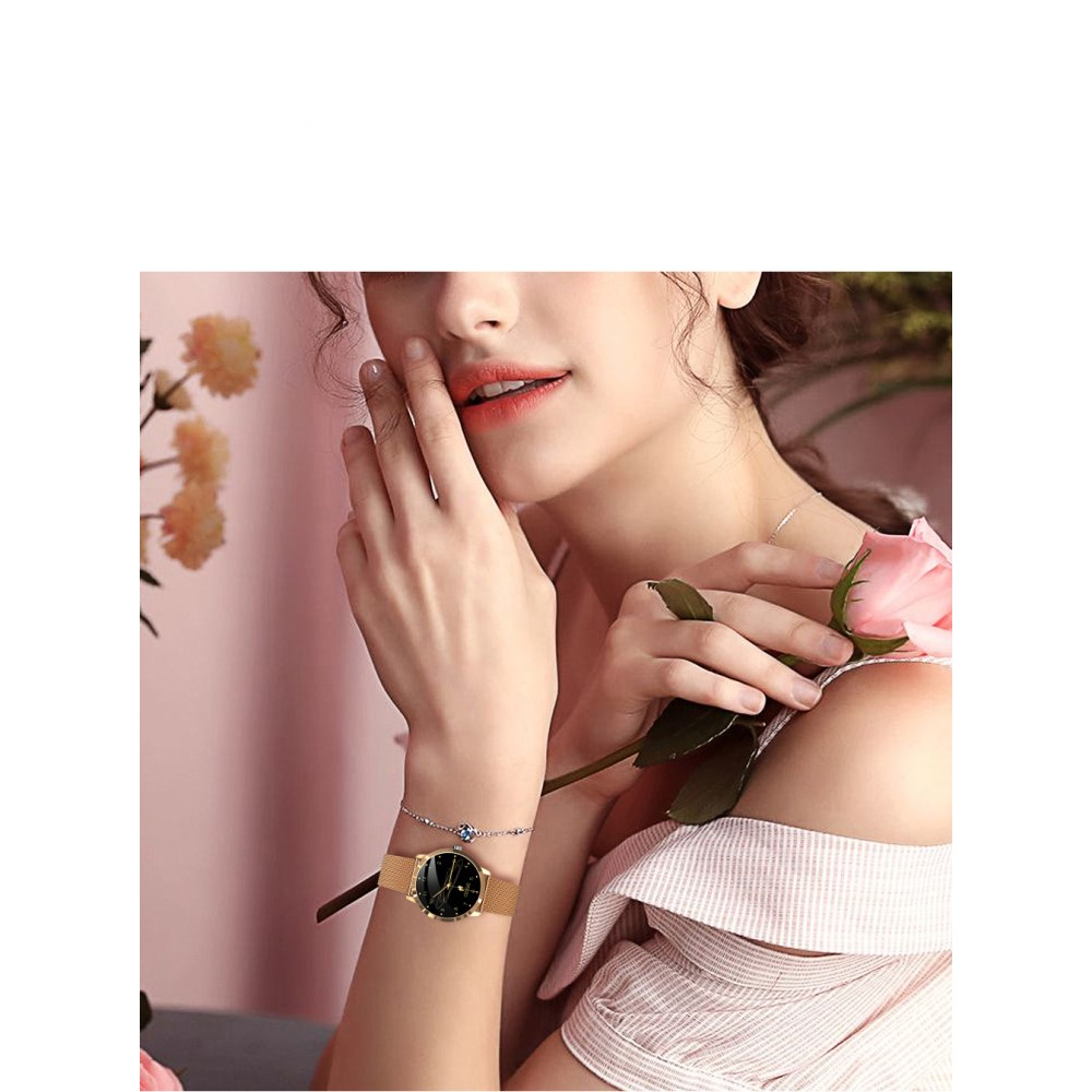 Smart Watch Fitness Tracker Herzfrequenz Roségold