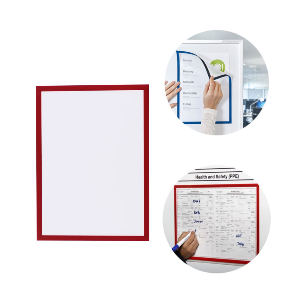 Image of Selbstklebender A4 Magnetrahmen Plakat Hülle - Rot bei Apfelkiste.ch