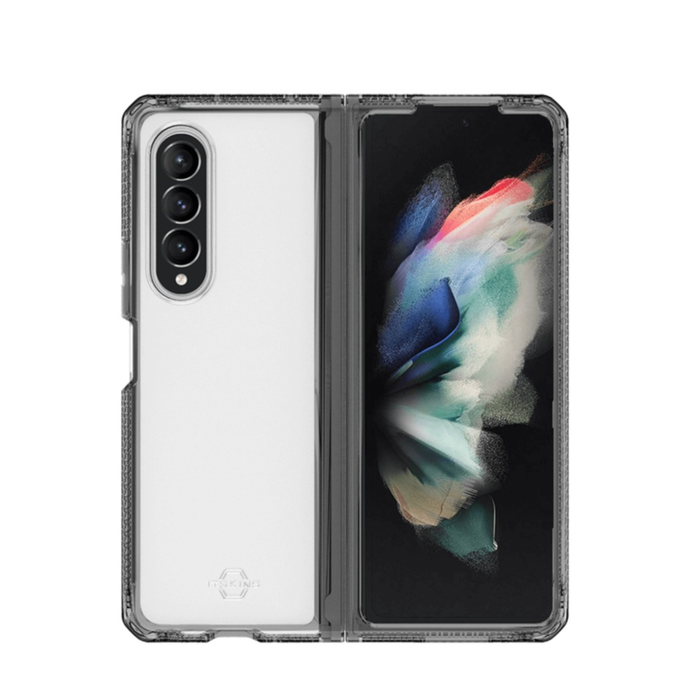 Image of ITSkins - Samsung Galaxy Z Fold3 5G Hybrid Clear Antimikrobielle Schutz Hardcase Hülle (Fallschutz 3 Meter) - Transparent / Schwarz bei Apfelkiste.ch