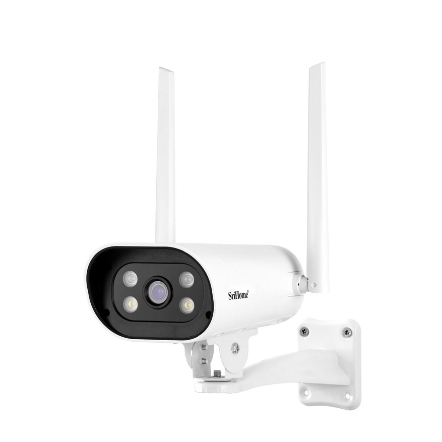 Image of SriHome - (4MP) WiFi Internet IP Kamera HD 1080p IR Nachtsichtfunktion und Bewegungserkennung / AP / Audio / Micro SD Slot / IP66 (iOS/Android) bei Apfelkiste.ch