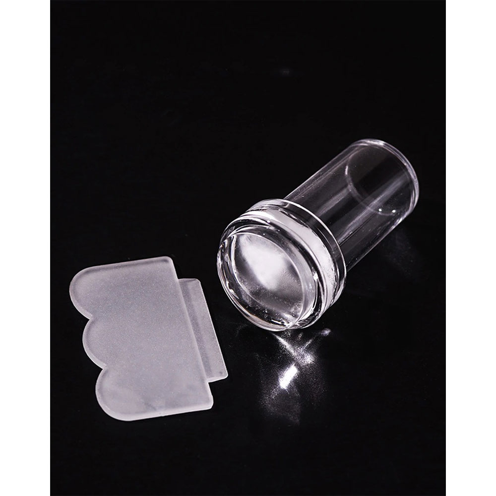 Luckxing Klar Silikon Nagelstempel – Transparent Für French Nails & Muster