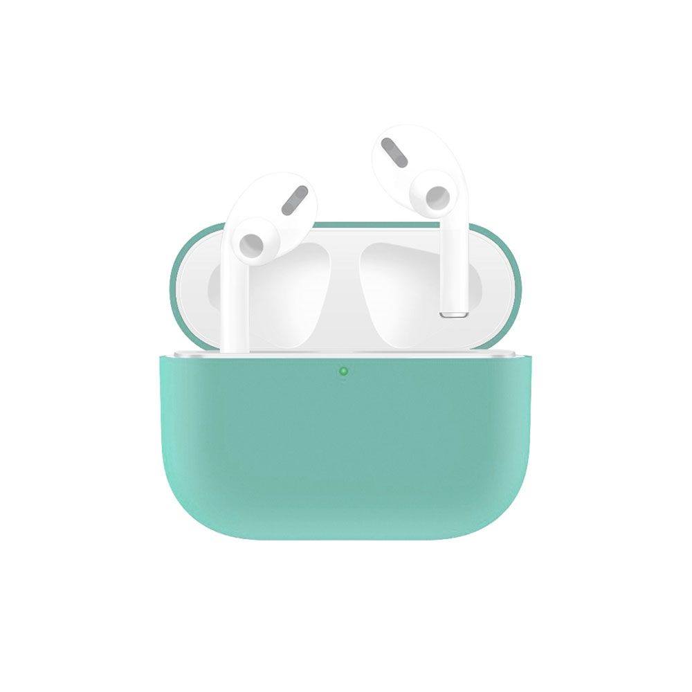 Image of AirPods Pro Silikon Case Schutzhülle Ultra Thin Abdeckung - Türkis (Matt) bei Apfelkiste.ch