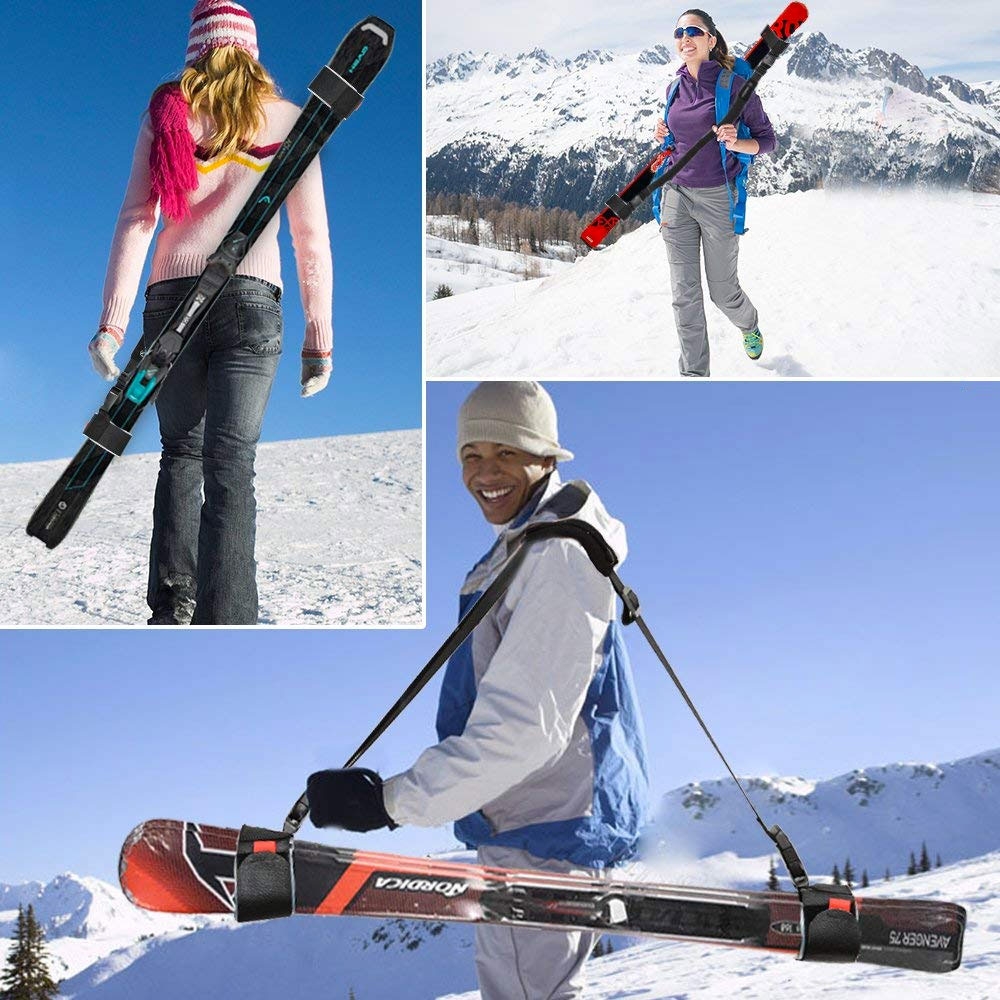Image of (119cm) Skiträger Ski Carrier Strap Schulter Tragegurt für Skier / Stöcke bei Apfelkiste.ch