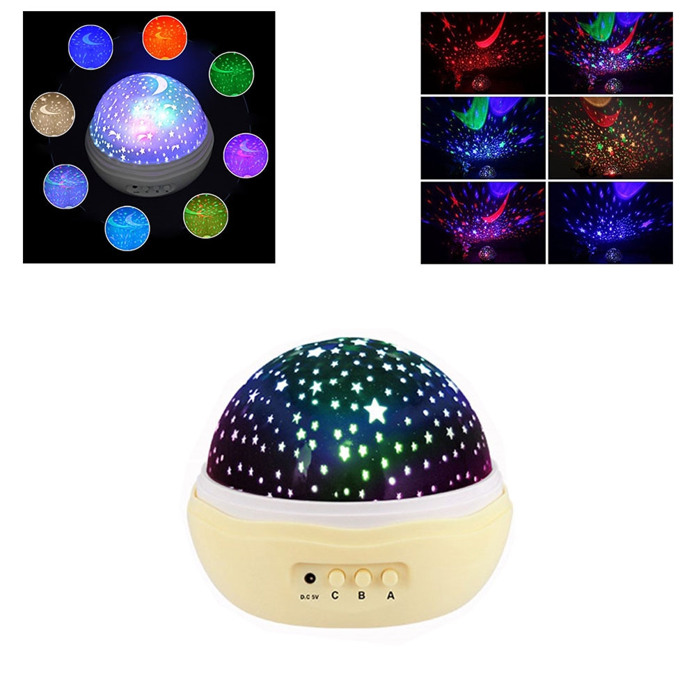 Image of Sky Moon Mini LED Projektor Nachthimmel Nachtlampe - Gelb bei Apfelkiste.ch