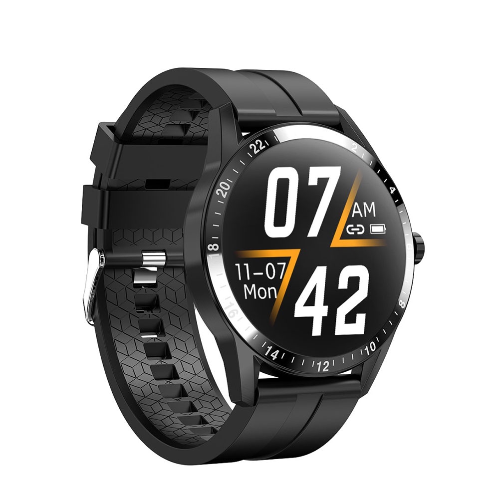 Image of Smart Watch Fitness Tracker Full-Touch Display Herzfrequenzmessung / Blutdrucküberwachung / Anruffunktion 1.3" Display (IP67) - Schwarz bei Apfelkiste.ch