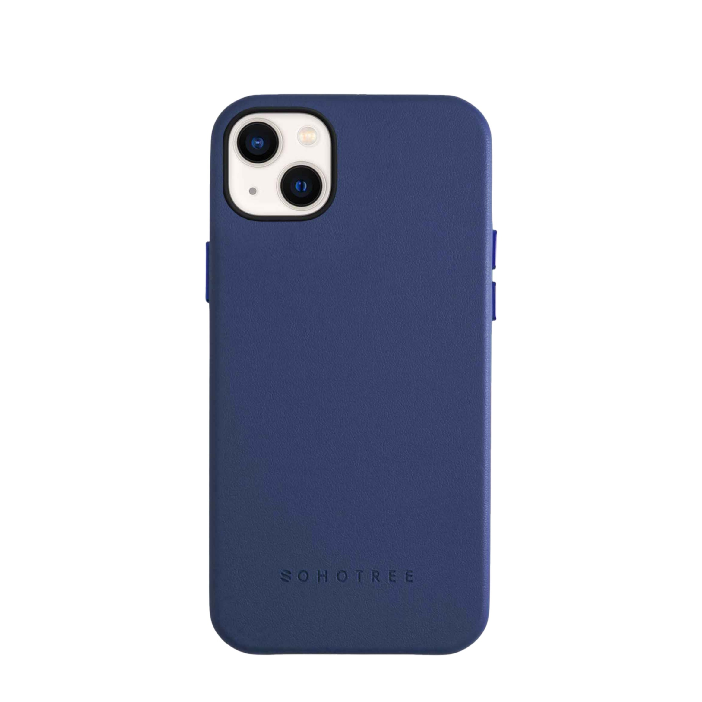 Image of Sohotree - iPhone 13 Fuji Schutzhülle aus Veganem Apfelleder - Navy (Blau) bei Apfelkiste.ch