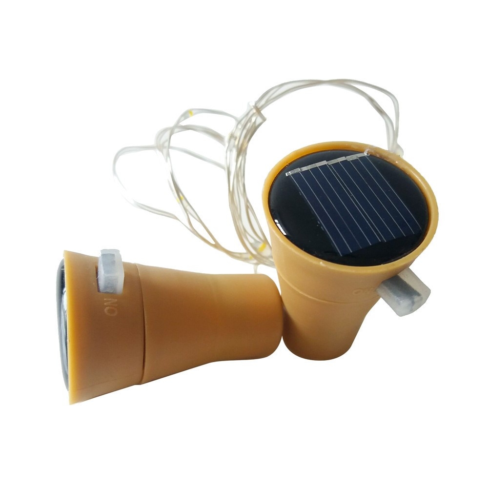 8er-Set Solar Flaschenlichter – 2 M Kabel, 20 Warmweiße LEDs, Wetterfest, Mit Korken & Hanfseil – Für DIY, Garten, Party – Außen- & Innendeko Solar Flaschenlichter 8er Set