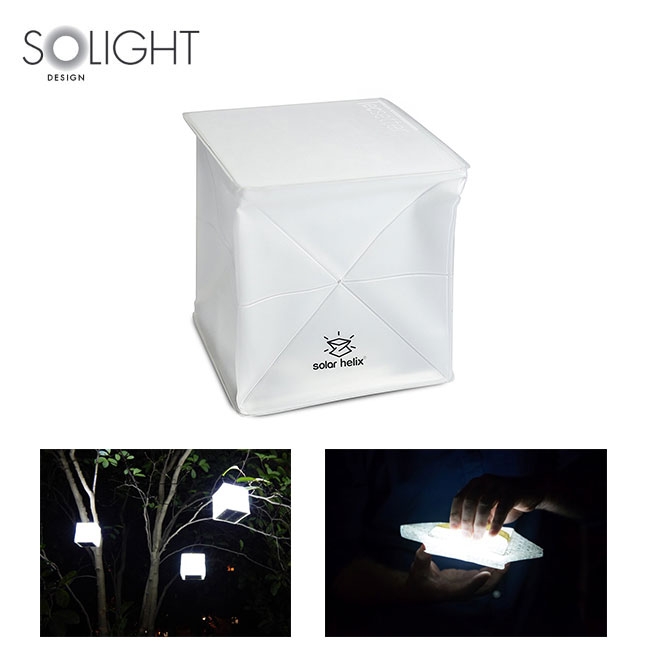 SolarHelix Faltbare LED Solar Laterne Lampe Wasserfest - Transparent