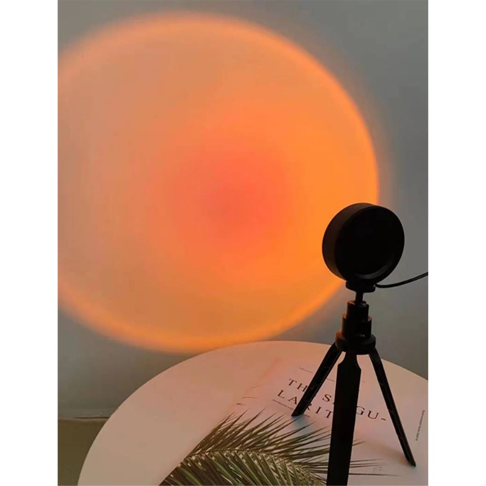 Sonnenuntergang Projektor Lampe USB Nachtlicht Sunset Deko Beleuchtung mit  Tripod Stativ