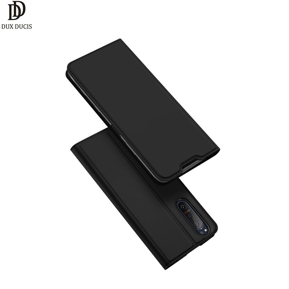 Image of Dux Ducis - Sony Xperia 5 II Flip Wallet Cover Leder Tasche - Schwarz bei Apfelkiste.ch