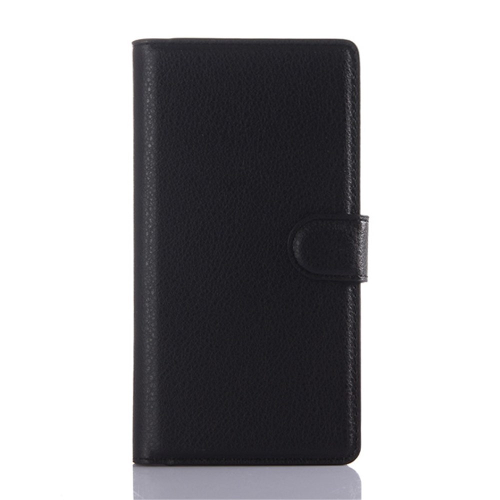 Sony Xperia Z5 Leder Tasche Karten Etui - Schwarz