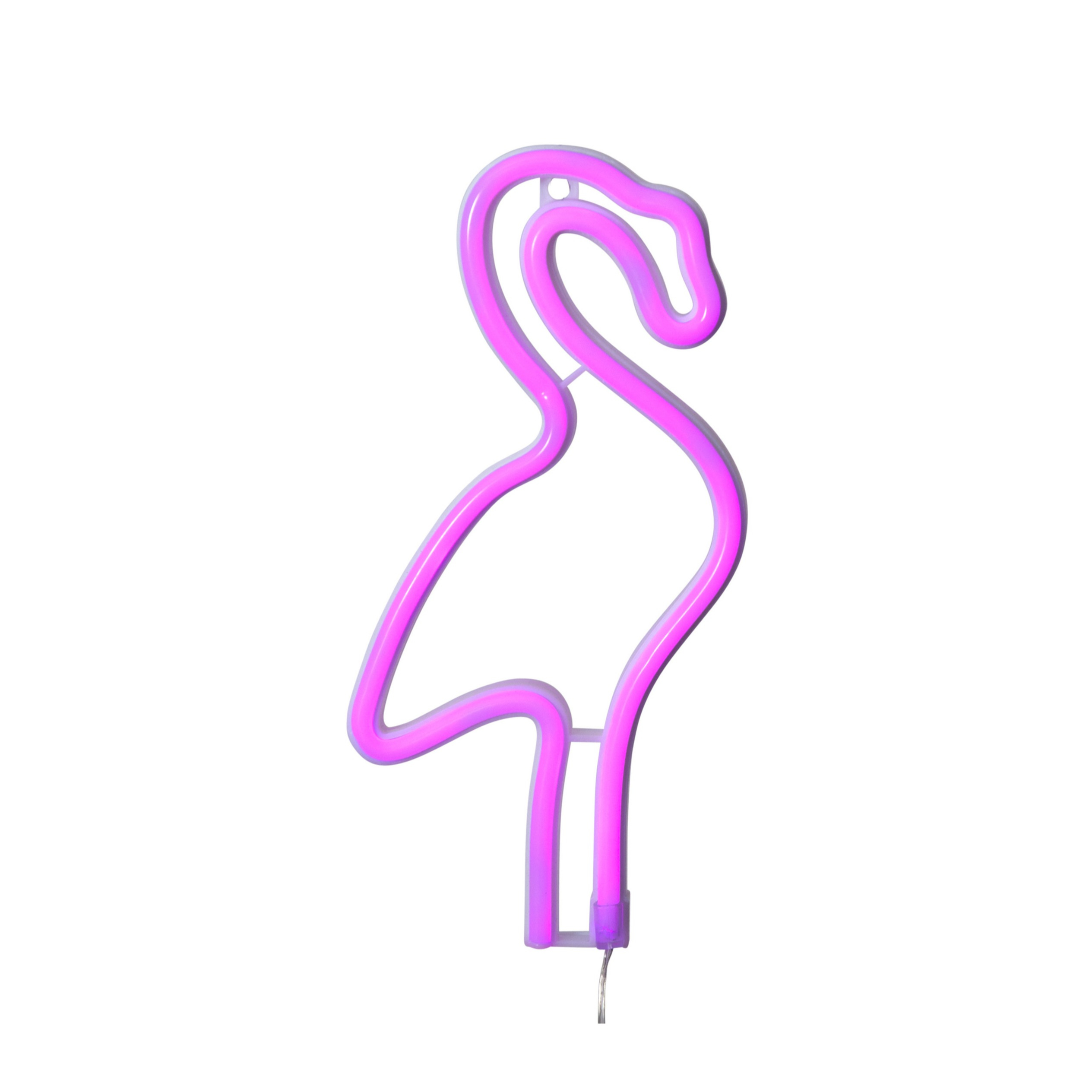 Image of StarTrading - (29x14cm) Flamingo LED Deko Licht Neon Hängelampe zum Aufhängen (Batteriebetrieben) - Pink bei Apfelkiste.ch