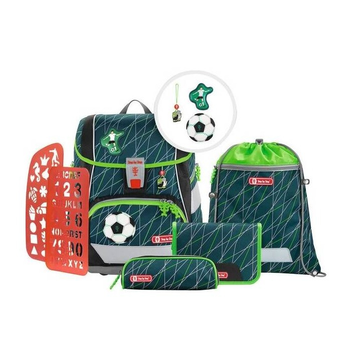Image of Step by Step - 2in1 Plus Schulranzen Set Kinder Schulrucksack (00188193) - Soccer World bei Apfelkiste.ch