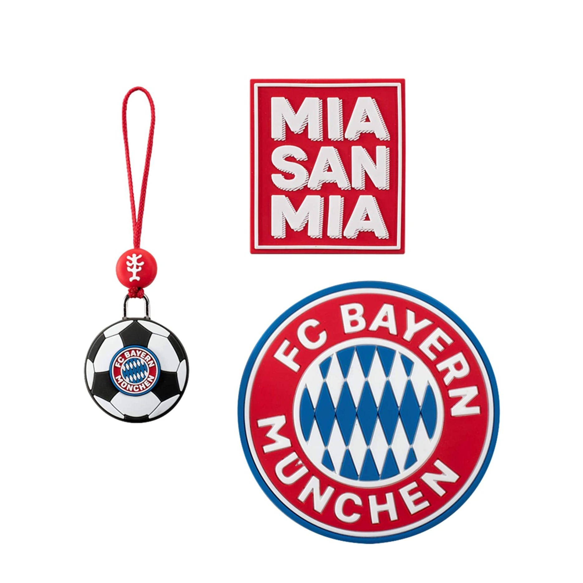 Image of Step by Step - (3-tlg. Set) Magic Mags Schulsack Zubehör (00129626) - FC Bayern "Mia san Mia" bei Apfelkiste.ch