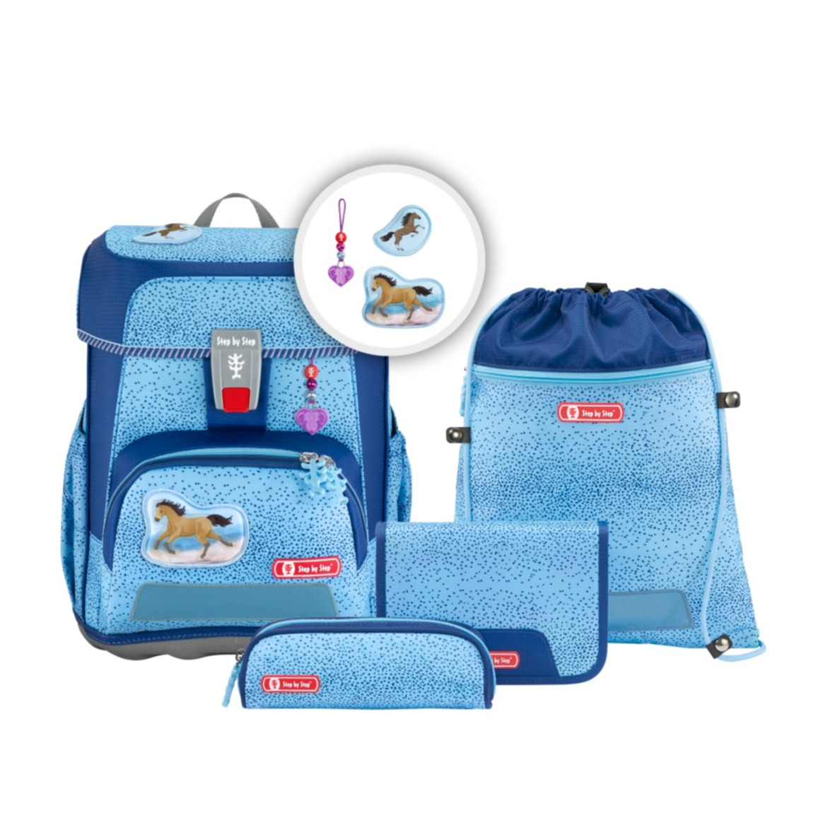 Image of Step by Step - Cloud Schulranzen Set Kinder Schulrucksack (00188137) - Wild Horse bei Apfelkiste.ch