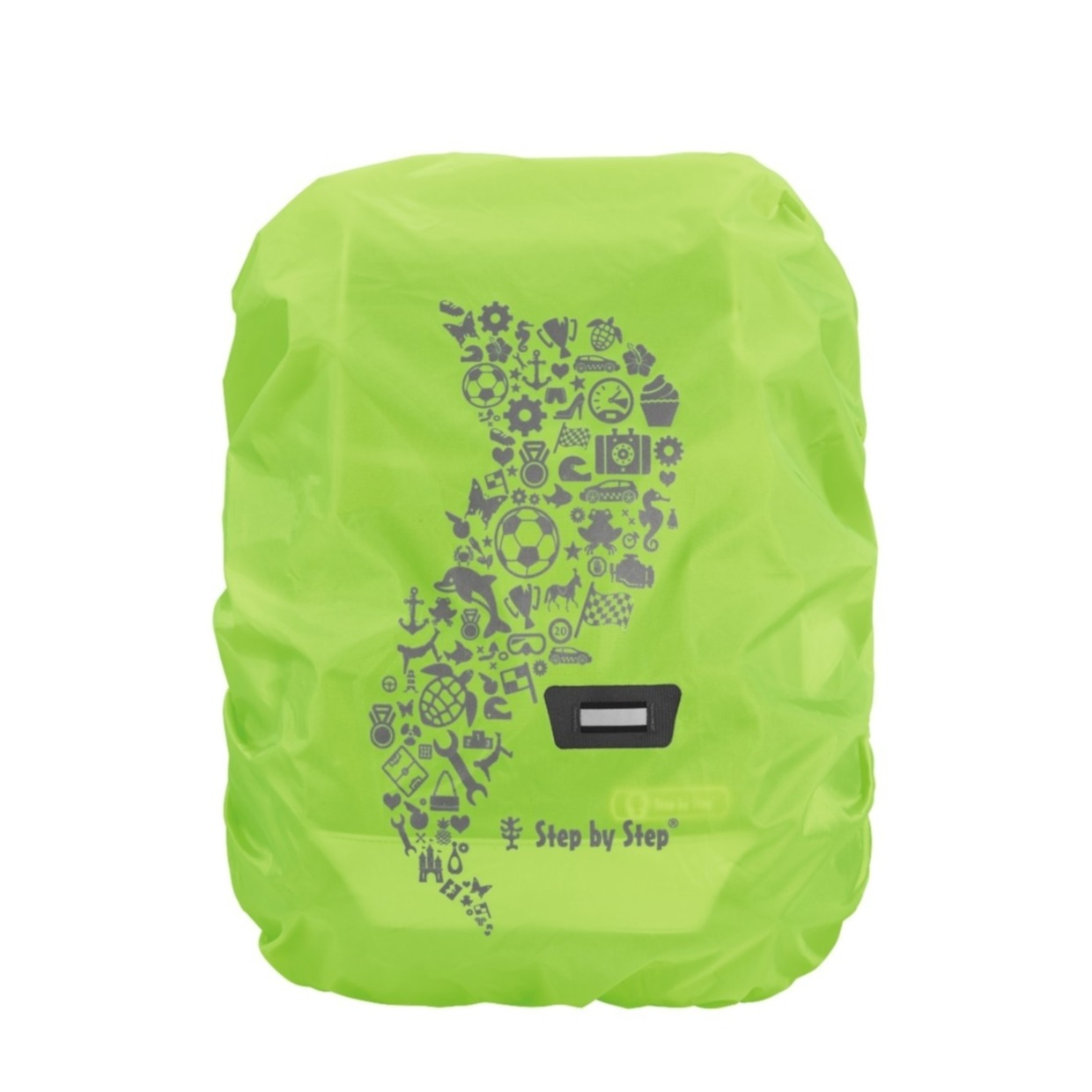 Image of Step by Step - Reflektierende Regenhülle Schulranzen Sicherheits Cape (00183816) - Neon Grün bei Apfelkiste.ch