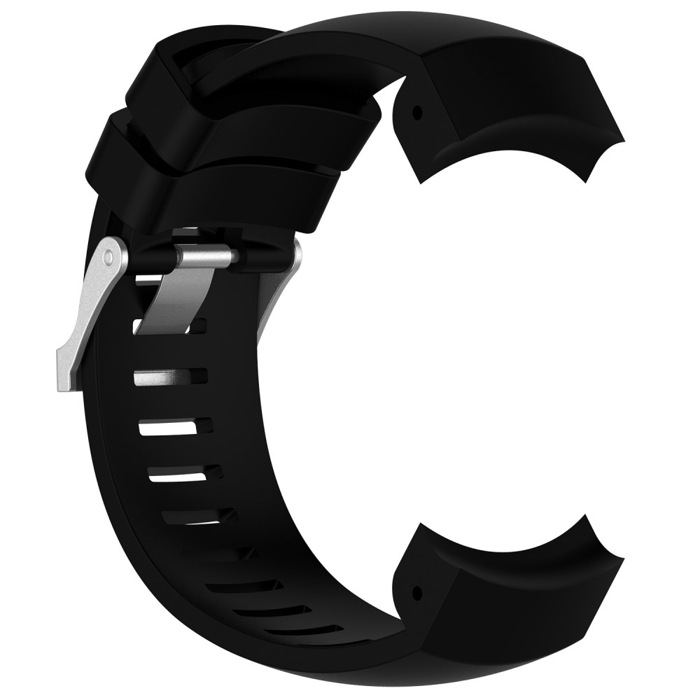 Suunto Core Alu Black Silikon Armband mit Dornschliesse (Glanz) - Schwarz