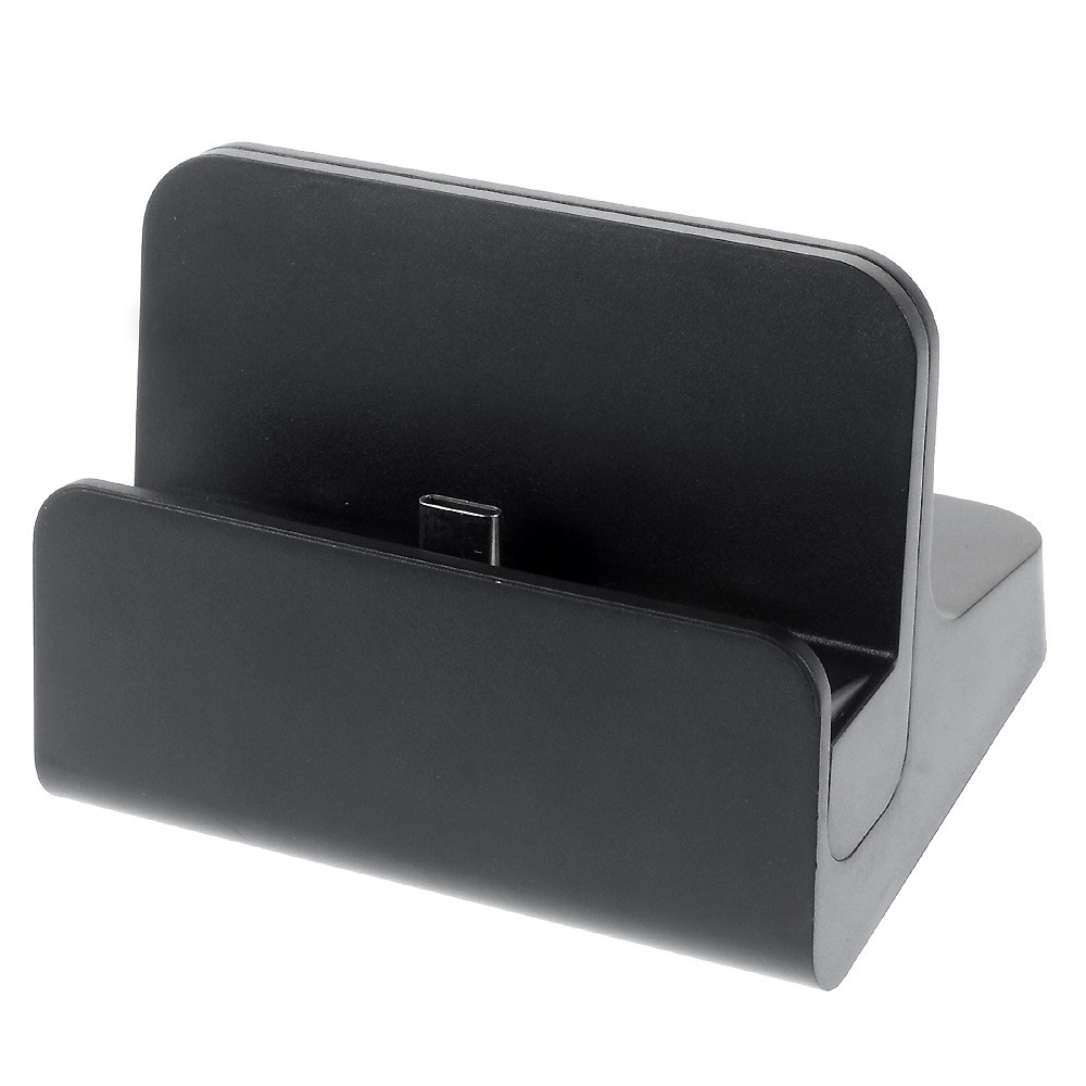 Image of Temei - USB C Dockingstation Tisch Ladestation (USB TYP-C / USB 3.1) - Schwarz bei Apfelkiste.ch