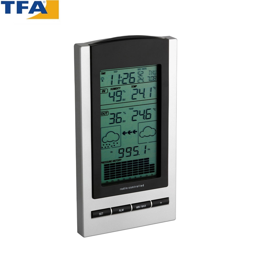 Gaia Funk Wetterstation - Silber