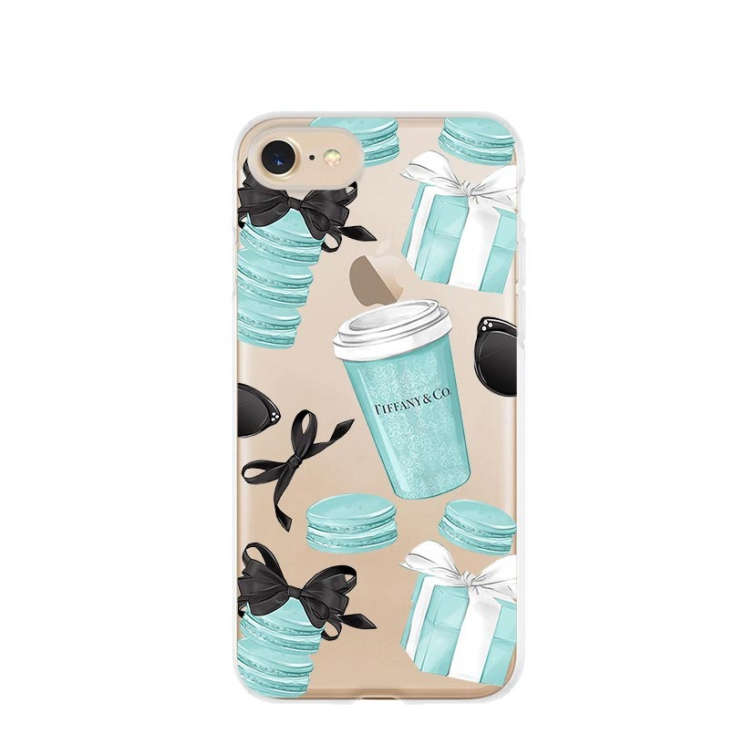 Image of Apfelkiste © - iPhone SE (2022/2020) / 8 / 7 / 6S Gummi Case Hülle Ultra Thin Macarons - Transparent bei Apfelkiste.ch