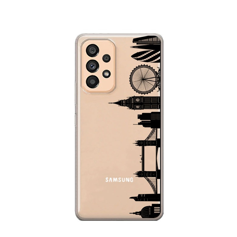 Image of Apfelkiste © - Samsung Galaxy A13 Gummi Case Hülle Ultra Thin London Skyline - Transparent bei Apfelkiste.ch