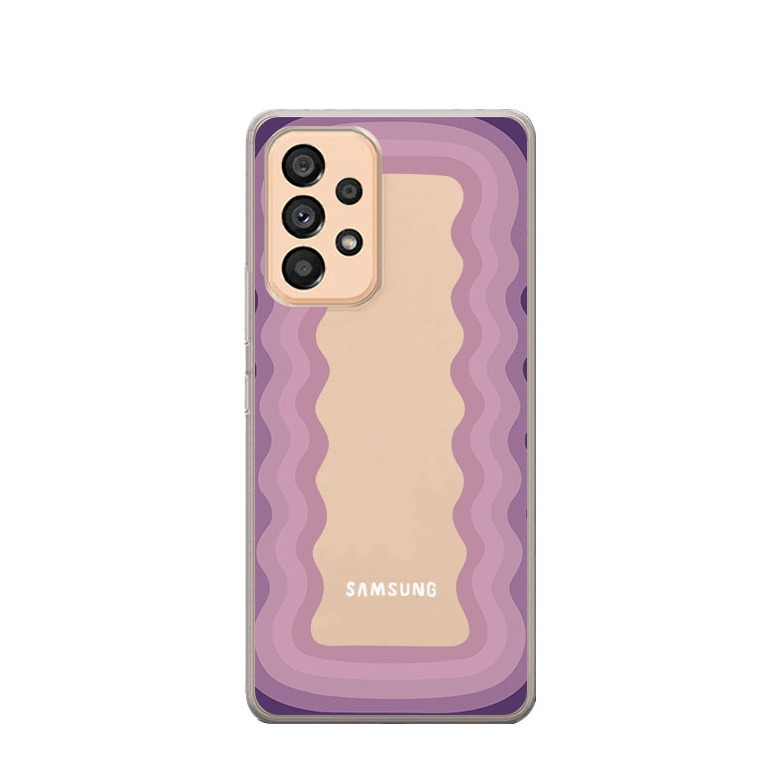 Image of Apfelkiste © - Samsung Galaxy A33 5G Gummi Case Hülle Ultra Thin Lollipop Frame - Lila bei Apfelkiste.ch