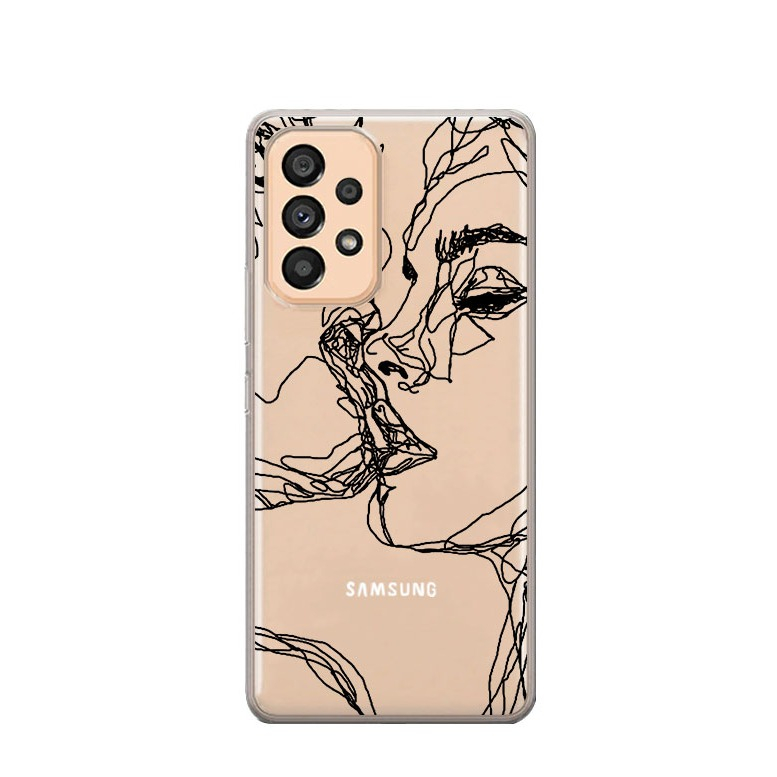 Image of Apfelkiste © - Samsung Galaxy A33 5G Gummi Case Hülle Ultra Thin Modern Art - Transparent bei Apfelkiste.ch