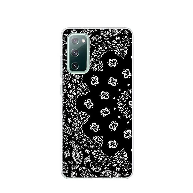 Image of Apfelkiste © - Samsung Galaxy S20 FE / S20 FE 5G Gummi Case Hülle Ultra Thin Mandala - Schwarz / Weiss bei Apfelkiste.ch