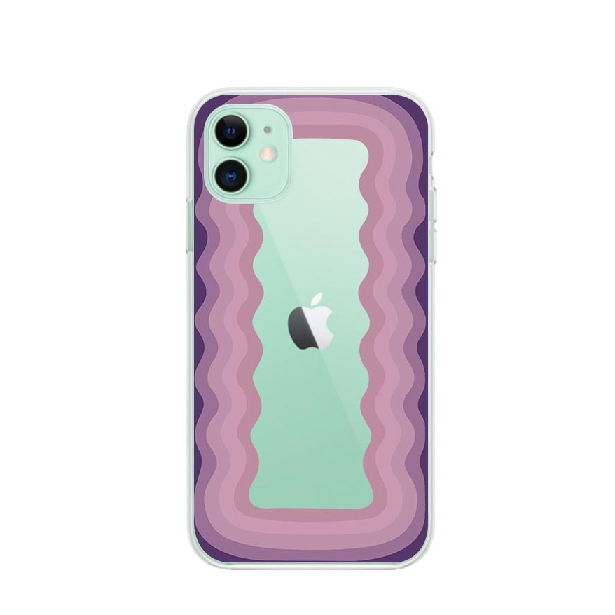 Image of Apfelkiste © - iPhone 11 Gummi Case Hülle Ultra Thin Lollipop Frame - Lila bei Apfelkiste.ch