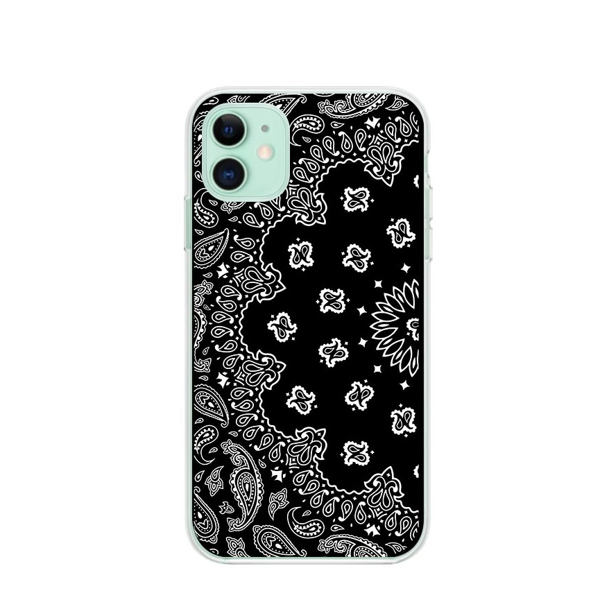 Image of Apfelkiste © - iPhone 11 Gummi Case Hülle Ultra Thin Mandala - Schwarz / Weiss bei Apfelkiste.ch