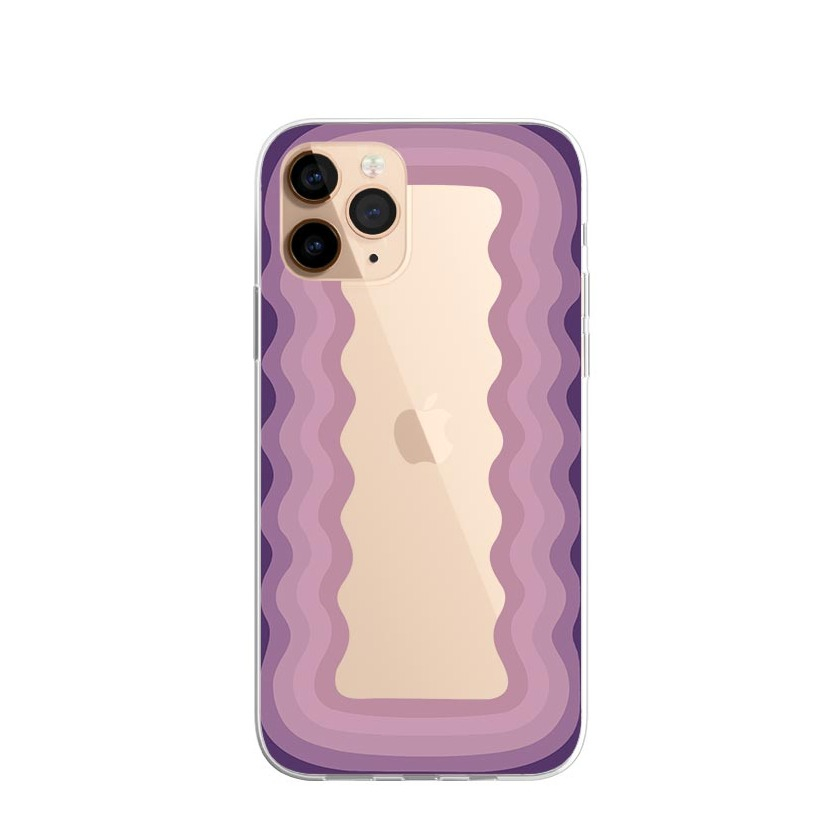 Image of Apfelkiste © - iPhone 11 Pro Gummi Case Hülle Ultra Thin Lollipop Frame - Lila bei Apfelkiste.ch