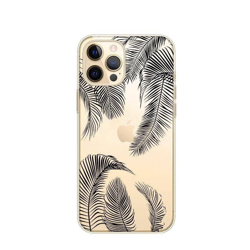 Image of Apfelkiste © - iPhone 12 Pro Max Gummi Case Hülle Ultra Thin Farn - Transparent bei Apfelkiste.ch