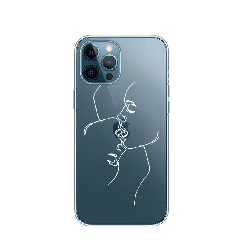 Image of Apfelkiste © - iPhone 12 Pro Max Gummi Case Hülle Ultra Thin Reverse Love - Transparent bei Apfelkiste.ch