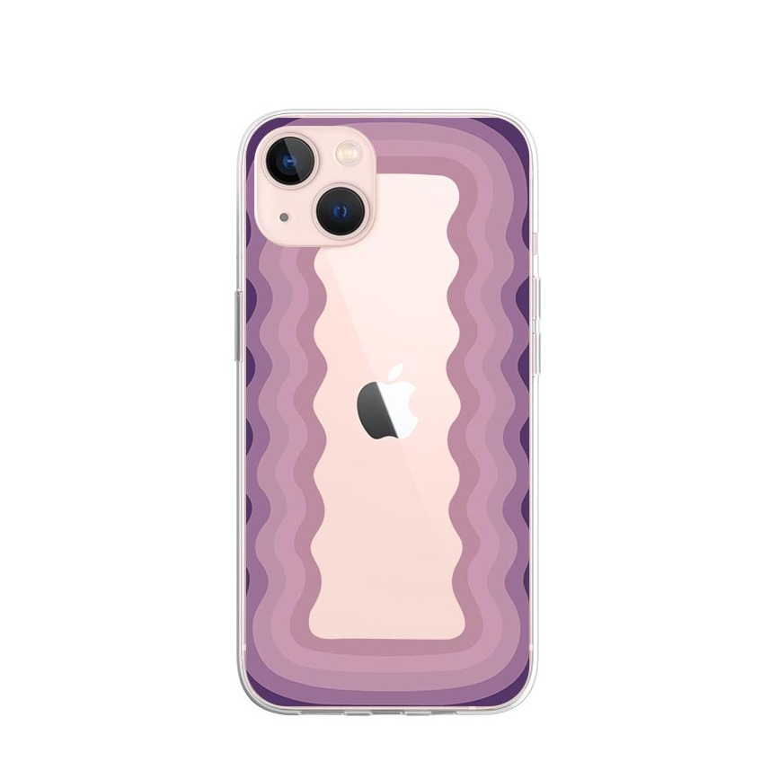 Image of Apfelkiste © - iPhone 13 Gummi Case Hülle Ultra Thin Lollipop Frame - Lila bei Apfelkiste.ch
