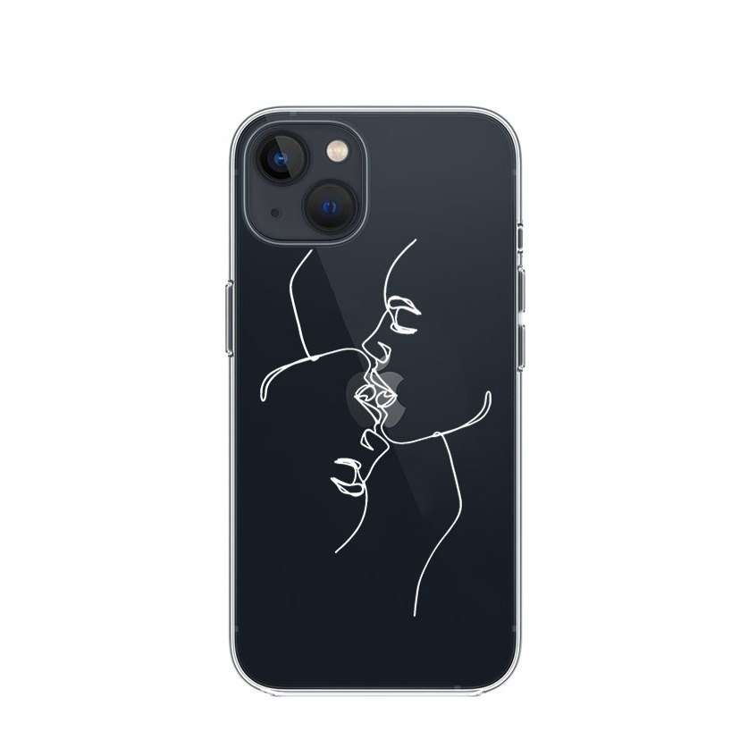 Image of Apfelkiste © - iPhone 13 Gummi Case Hülle Ultra Thin Reverse Love - Transparent bei Apfelkiste.ch