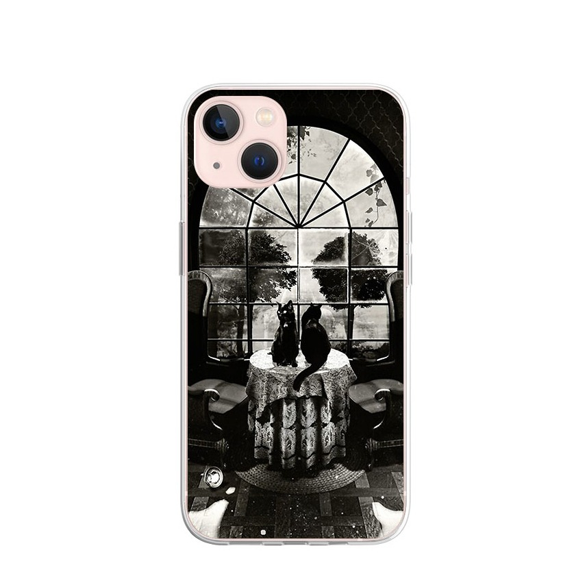 Image of Apfelkiste © - iPhone 13 Gummi Case Hülle Ultra Thin Skull Window - Schwarz bei Apfelkiste.ch