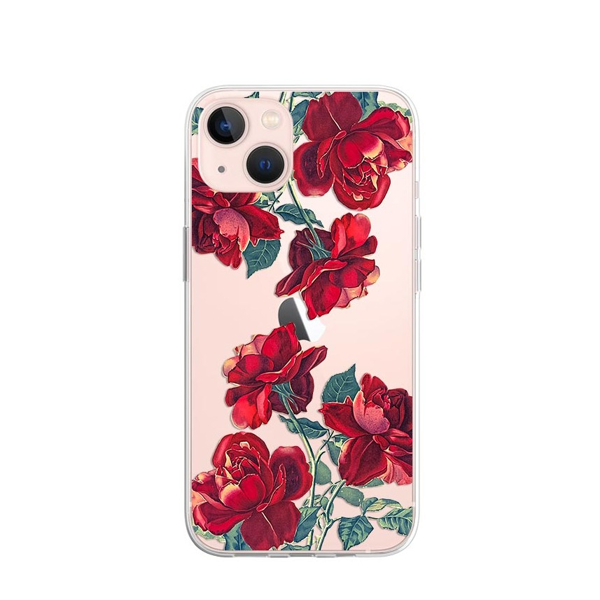 Image of Apfelkiste © - iPhone 13 Mini Gummi Case Hülle Ultra Thin Rose - Transparent bei Apfelkiste.ch