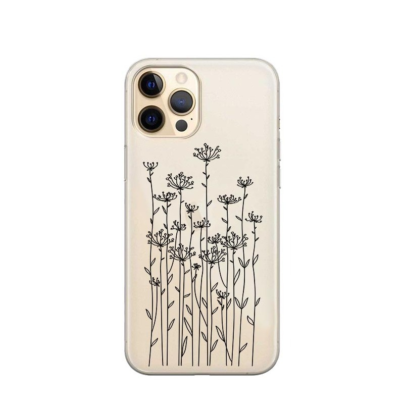 Image of Apfelkiste © - iPhone 13 Pro Gummi Case Hülle Ultra Thin Wildblumen - Transparent bei Apfelkiste.ch