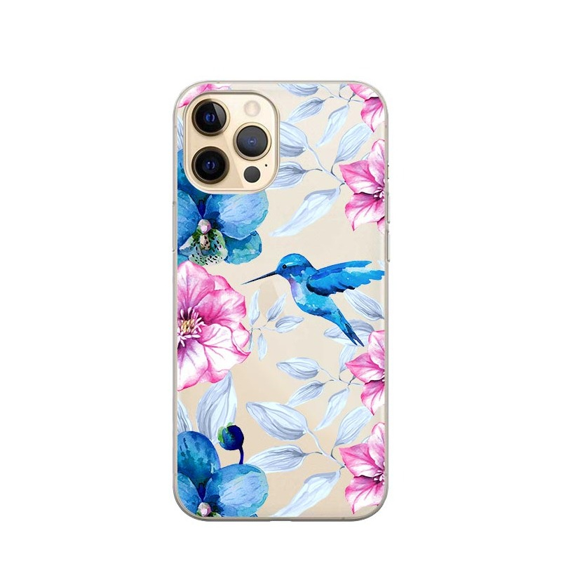 Image of Apfelkiste © - iPhone 13 Pro Max Gummi Case Hülle Ultra Thin Blauer Vogel - Transparent bei Apfelkiste.ch