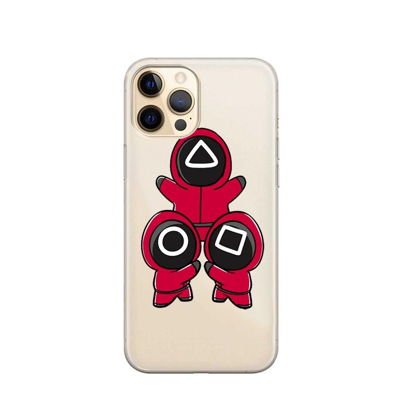Image of Apfelkiste © - iPhone 13 Pro Max Gummi Case Hülle Ultra Thin Tintenfisch Spiel Mitarbeiter / Soldat / Manager - Transparent bei Apfelkiste.ch