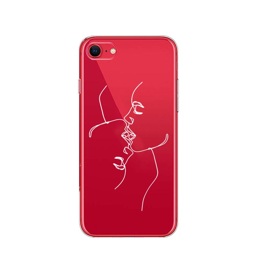 Image of Apfelkiste © - iPhone SE (2022/2020) / 8 / 7 / 6S Gummi Case Hülle Ultra Thin Reverse Love - Transparent bei Apfelkiste.ch