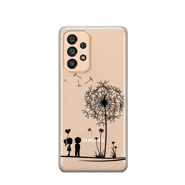 Image of Apfelkiste © - Samsung Galaxy A13 Gummi Case Hülle Ultra Thin Love Pusteblume - Transparent bei Apfelkiste.ch