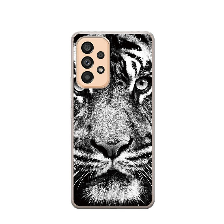 Image of Apfelkiste © - Samsung Galaxy A53 5G Gummi Case Hülle Ultra Thin Weisser Tiger - Transparent bei Apfelkiste.ch