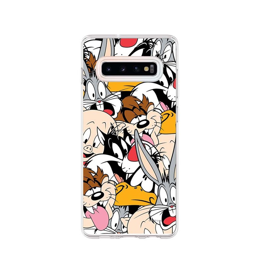 Image of Apfelkiste - Samsung Galaxy S10 Gummi Schutzhülle Cartoon Tierfamilie - Transparent bei Apfelkiste.ch