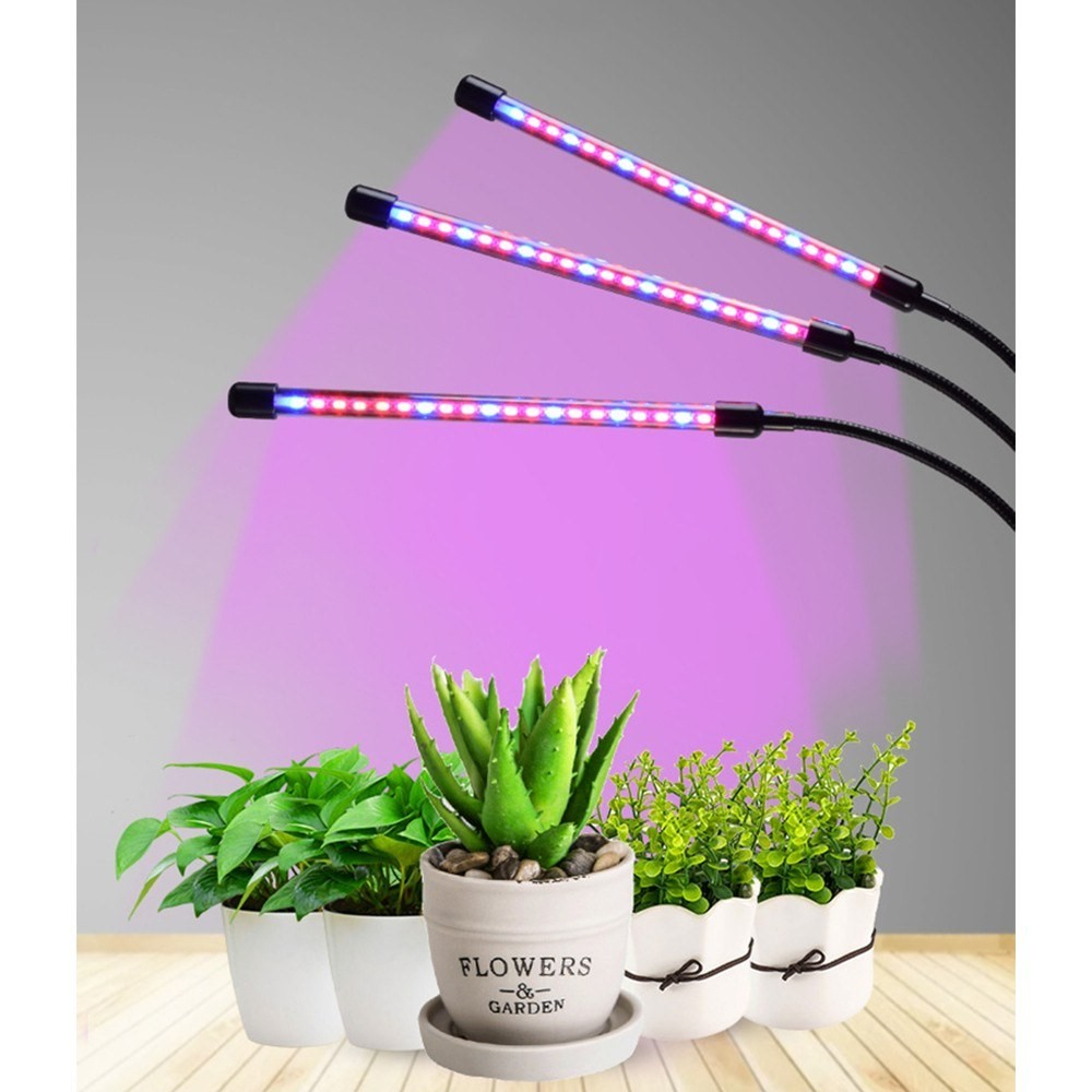 4-flammige LED-Pflanzenlampe, rot & blau, 360°-Schwanenhals, USB - Ihr  Elektronik-Versand in der Schweiz