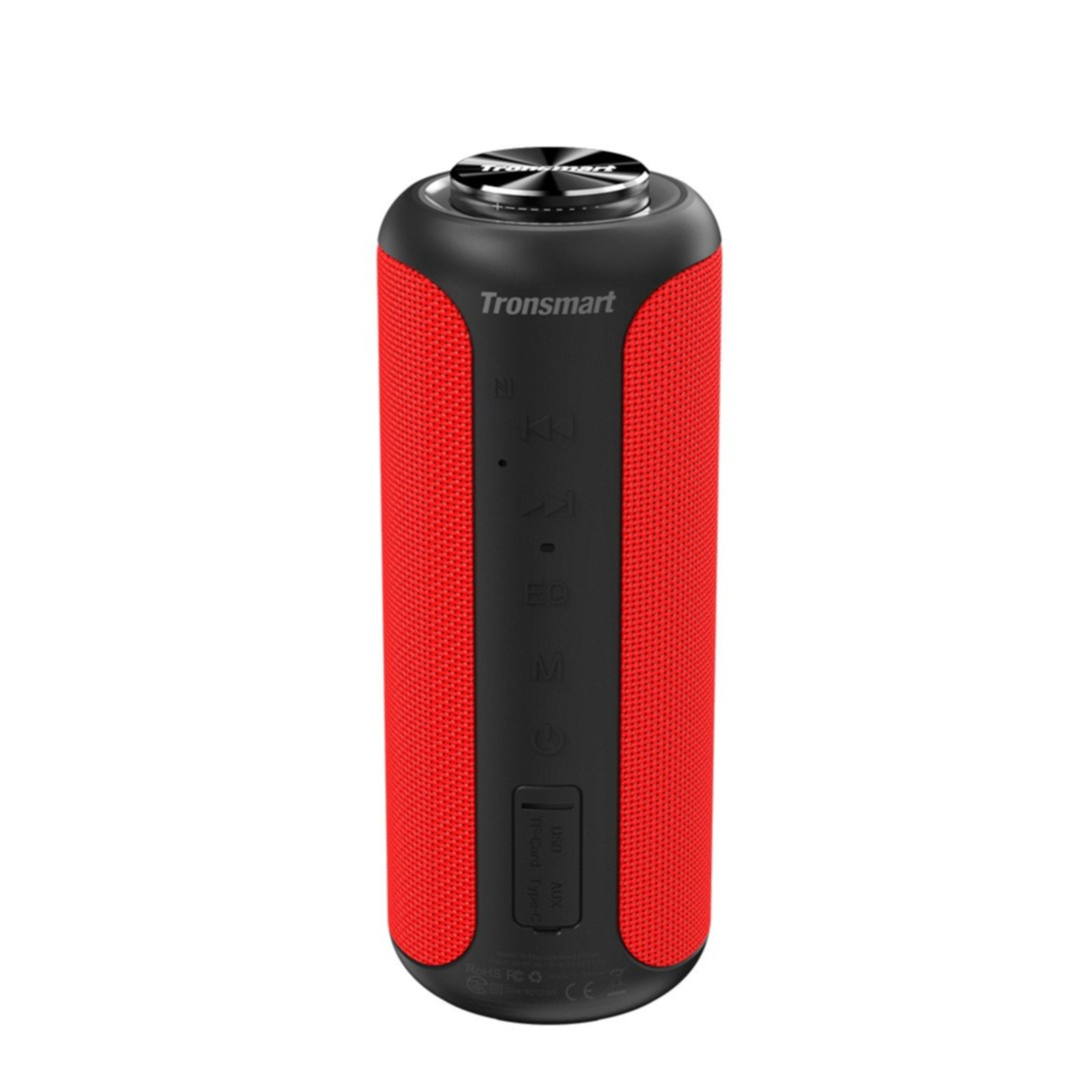 Image of Tronsmart - 40W 360° T6 Plus Bluetooth Lautsprecher Subwoofer Spritzwasserfest (IPX6) Aux In / USB C / Micro SD / USB A (367786) - Rot bei Apfelkiste.ch