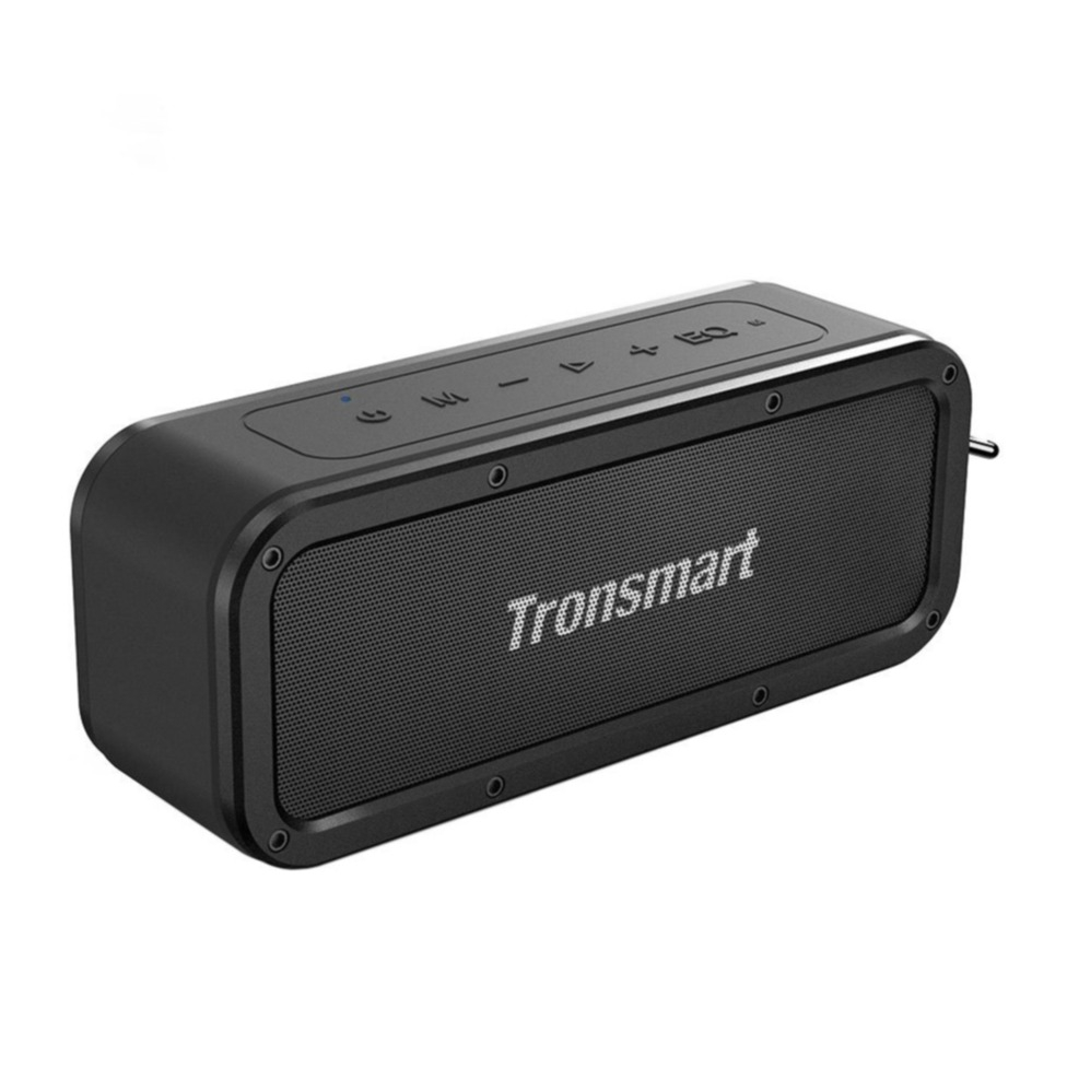 Image of Tronsmart - 40W Element Force Bluetooth Lautsprecher Subwoofer Wasserdicht (IPX7) Aux In / USB C / Micro SD Kartenslot (322484) - Schwarz bei Apfelkiste.ch